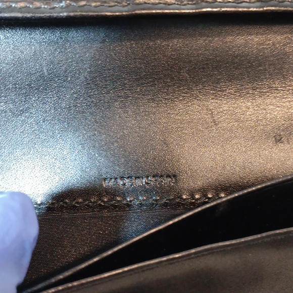 Black Leather Vintage Coach Checkbook Wallet - Picture 7 of 10